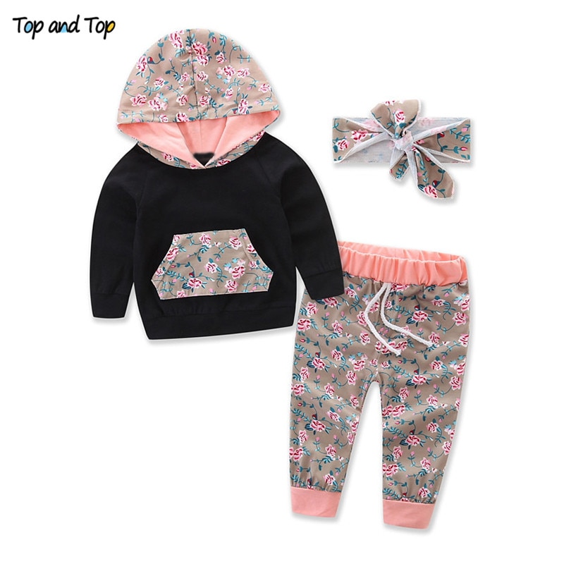 Baby Girl Outfits Hoodie and Pants